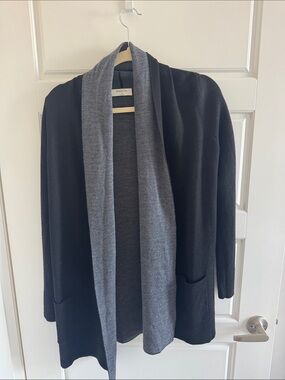 Babaton Gray Open-Front Cardigan